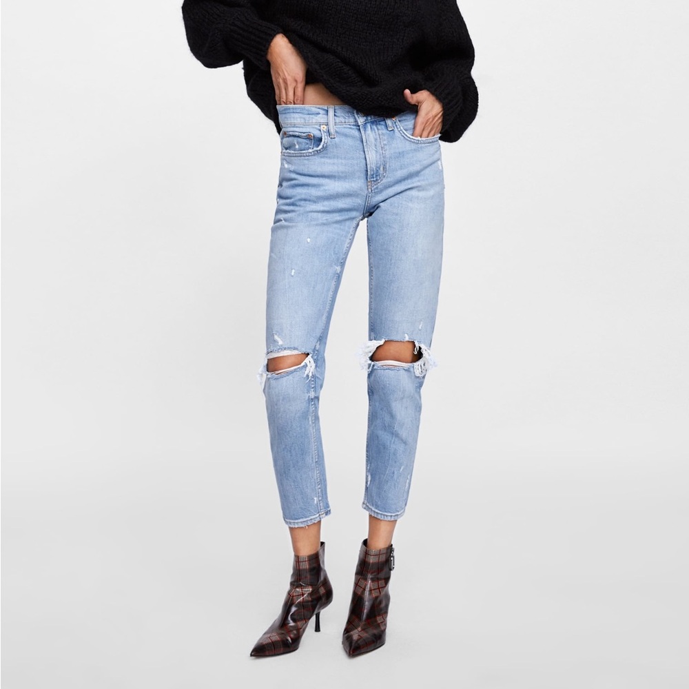 Zara Slim Boyfriend Jean